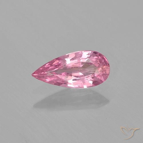 0.58ct 天然 中粉红色 蓝宝石, 梨形, VS