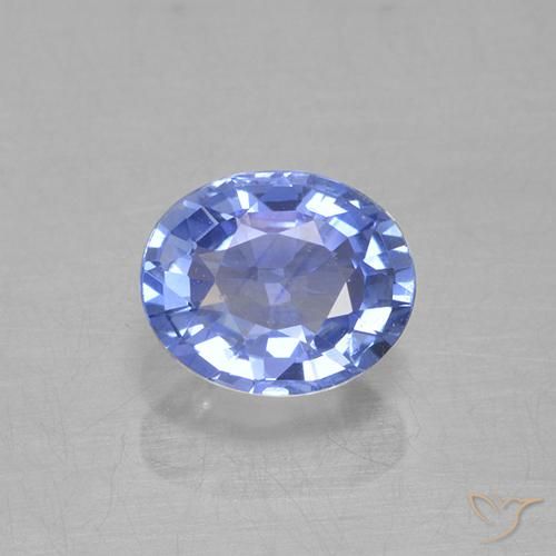 0.63ct 天然 淡蓝色 蓝宝石, 椭圆形, VVS-VS