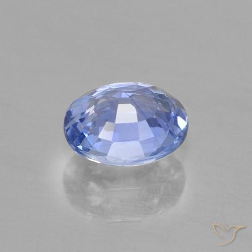 0.63克拉天然蓝宝石，椭圆形，VVS-VS