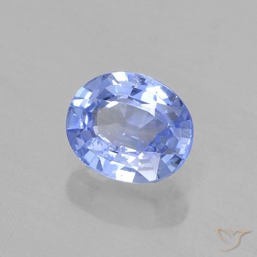 0.67克拉天然蓝宝石，椭圆形，VVS-VS