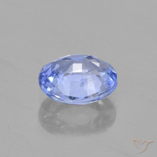0.67克拉天然蓝宝石，椭圆形，VVS-VS