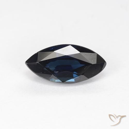 1.20ct 天然 午夜蓝 蓝宝石, 榄尖形, VVS