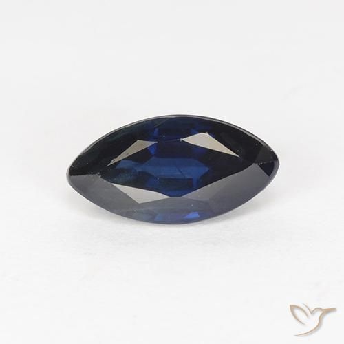 0.92ct 天然 暮光蓝 蓝宝石, 榄尖形, VS