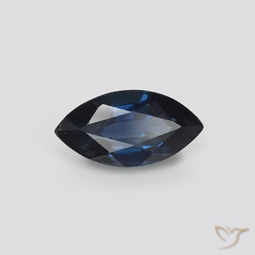 1.17克拉天然蓝宝石，榄尖形，VVS-VS