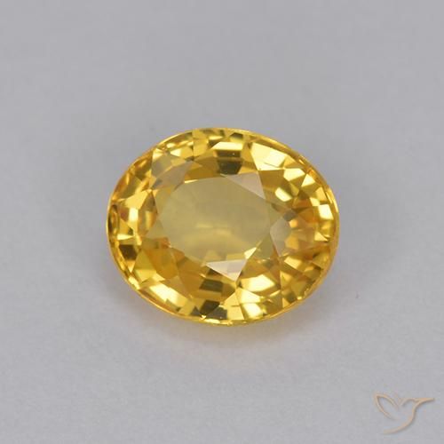 0.99克拉天然蓝宝石，椭圆形，VVS