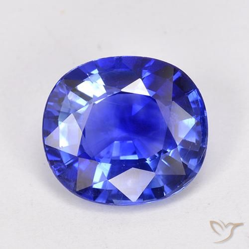 4.14ct 天然 矢菊花蓝 蓝宝石, 椭圆形, VS