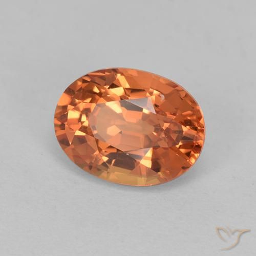 1.00克拉天然蓝宝石，椭圆形切割，VVS