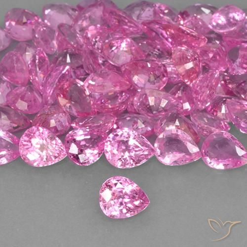 0.36ct 天然 深粉色 蓝宝石, 梨形, VVS-VS