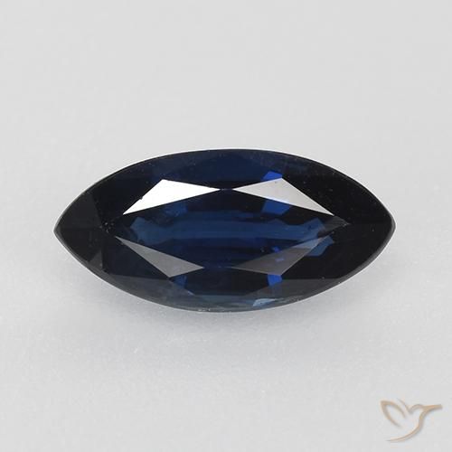 0.73ct 天然 暮光蓝 蓝宝石, 榄尖形, VVS-VS