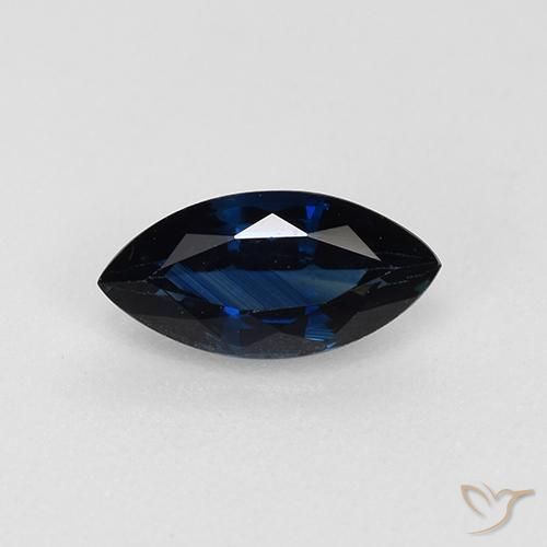 0.73ct 天然 暮光蓝 蓝宝石, 榄尖形, VVS-VS