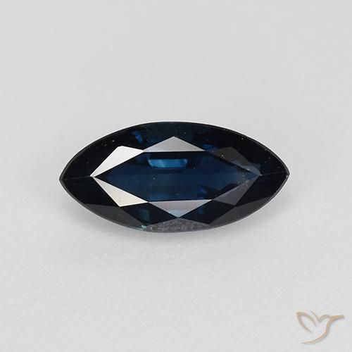 0.77ct 天然 午夜蓝 蓝宝石, 榄尖形, VVS-VS