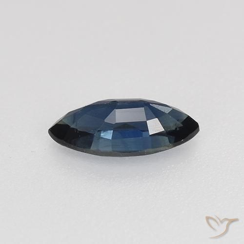 0.70克拉天然蓝宝石，榄尖形，VVS-VS
