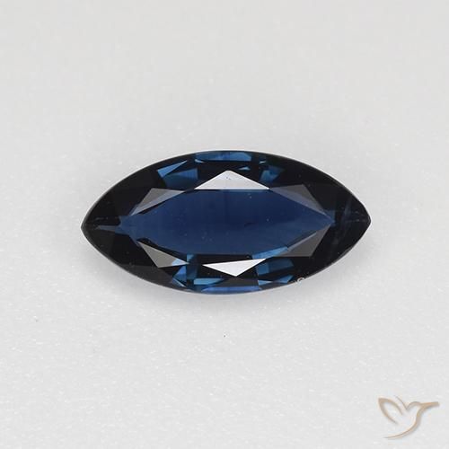0.66ct 天然 午夜蓝 蓝宝石, 榄尖形, VVS-VS