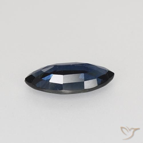0.66克拉天然蓝宝石，榄尖形，VVS-VS