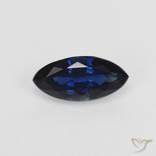0.64ct 天然 暮光蓝 蓝宝石, 榄尖形, VVS-VS