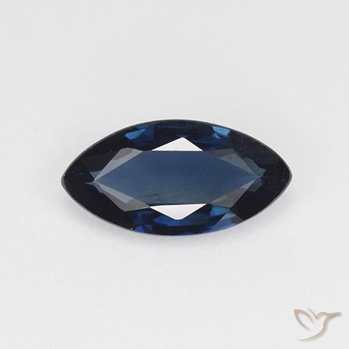 0.69ct 天然 午夜蓝 蓝宝石, 榄尖形, VVS-VS