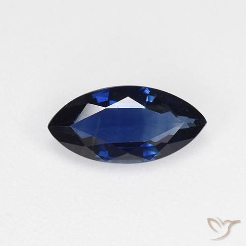 0.68ct 天然 暮光蓝 蓝宝石, 榄尖形, VVS-VS