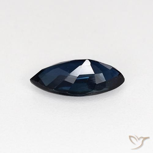0.64克拉天然蓝宝石，榄尖形，VVS-VS