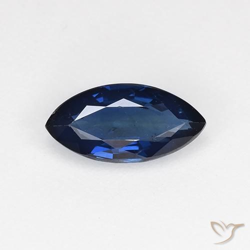 0.64ct 天然 暮光蓝 蓝宝石, 榄尖形, VVS-VS