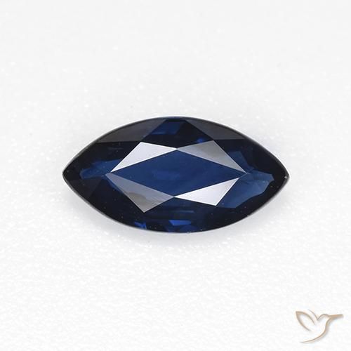 0.66ct 天然 暮光蓝 蓝宝石, 榄尖形, VVS-VS
