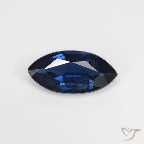 0.58ct 天然 暮光蓝 蓝宝石, 榄尖形, VVS-VS