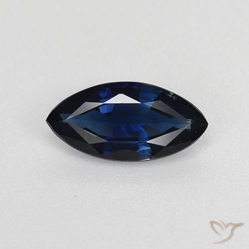 0.68ct 天然 暮光蓝 蓝宝石, 榄尖形, VVS-VS