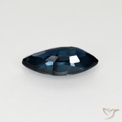 0.71克拉天然蓝宝石，榄尖形，VVS-VS