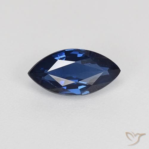 0.74ct 天然 暮光蓝 蓝宝石, 榄尖形, VVS-VS