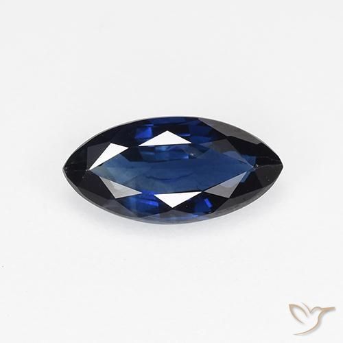 0.67ct 天然 暮光蓝 蓝宝石, 榄尖形, VVS-VS