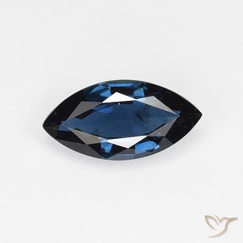0.66ct 天然 夜蓝 蓝宝石, 榄尖形, VVS-VS