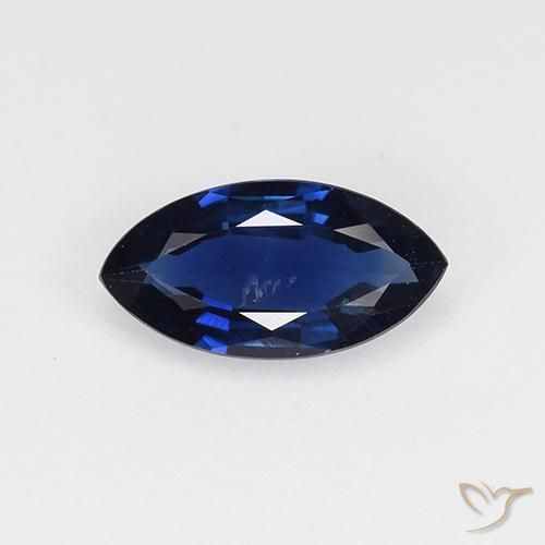 0.63ct 天然 暮光蓝 蓝宝石, 榄尖形, VVS-VS