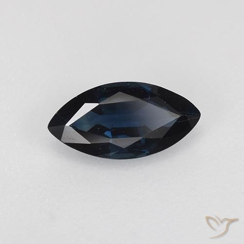 0.62克拉天然蓝宝石，榄尖形，VVS