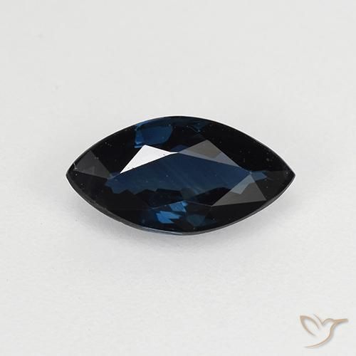 0.69ct 天然 午夜蓝 蓝宝石, 榄尖形, VVS