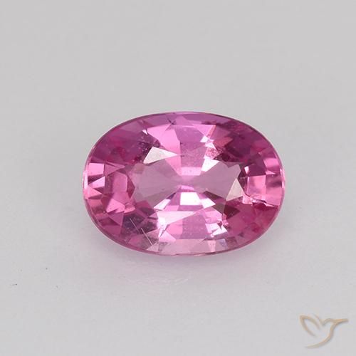 0.80ct 天然 红紫色 蓝宝石, 椭圆形, VVS