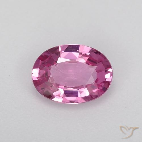 0.68ct 天然 粉紫色 蓝宝石, 椭圆形, VVS