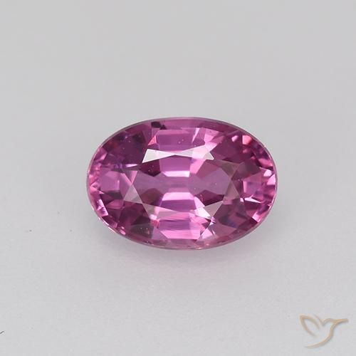 0.71ct 天然 红紫色 蓝宝石, 椭圆形, VVS