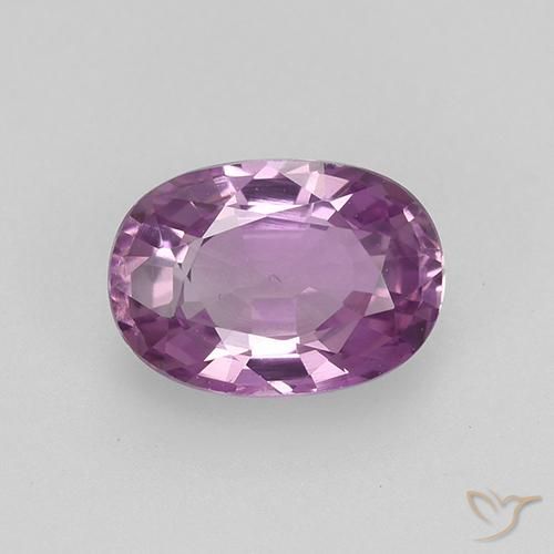 0.90ct 天然 深紫色 蓝宝石, 椭圆形, VVS