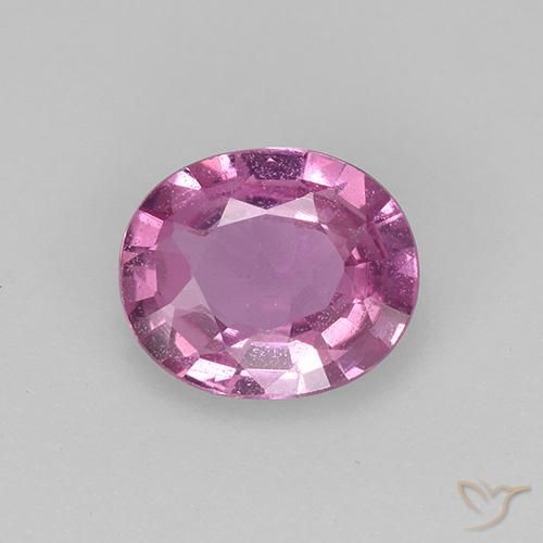 0.63ct 天然 深粉色 蓝宝石, 椭圆形, VVS-VS
