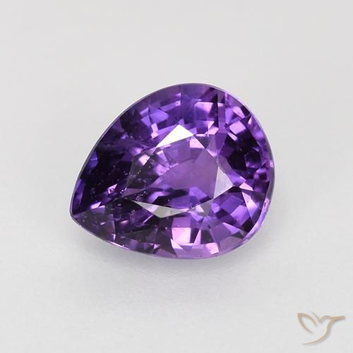 0.84ct 天然 中紫 蓝宝石, 梨形, VVS-VS