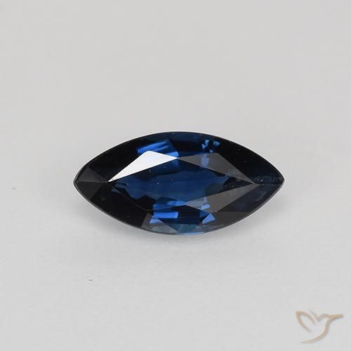 0.64ct 天然 暮光蓝 蓝宝石, 榄尖形, VVS