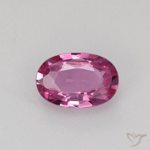 0.57ct 天然 中粉红色 蓝宝石, 椭圆形, VVS-VS