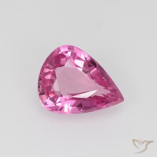 0.77ct 天然 深粉色 蓝宝石, 梨形, VVS-VS