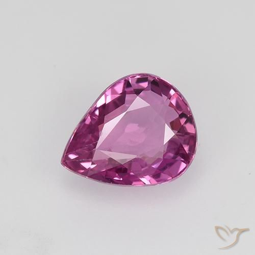 0.97ct 天然 品红色 蓝宝石, 梨形, VVS-VS