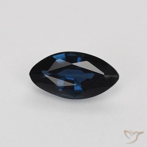 0.69ct 天然 午夜蓝 蓝宝石, 榄尖形, VVS