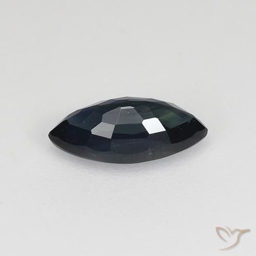 0.77克拉天然蓝宝石，榄尖形，VVS-VS