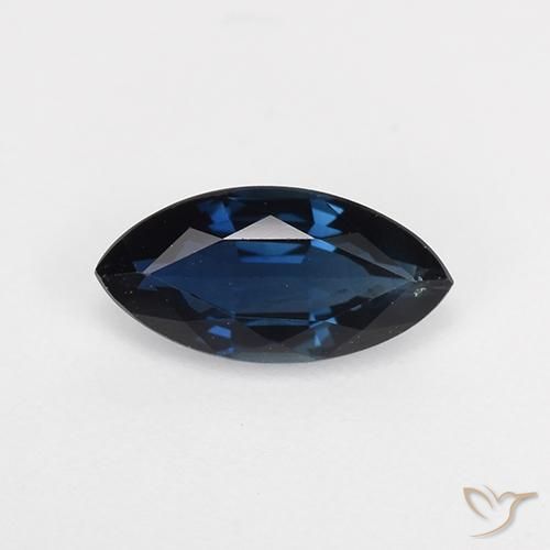 0.74ct 天然 夜蓝 蓝宝石, 榄尖形, VVS-VS
