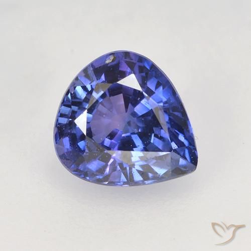 0.76ct 天然 紫罗兰蓝色 蓝宝石, 梨形, VVS-VS