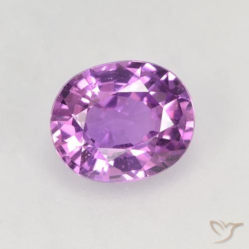 0.76ct 天然 中紫 蓝宝石, 椭圆形, VVS-VS