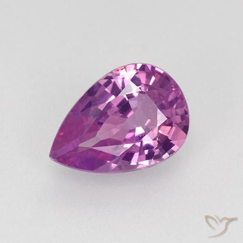 0.82ct 天然 中深紫色 蓝宝石, 梨形, VVS-VS