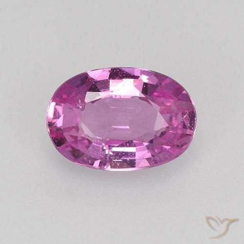 0.64ct 天然 深粉紫 蓝宝石, 椭圆形, VVS-VS
